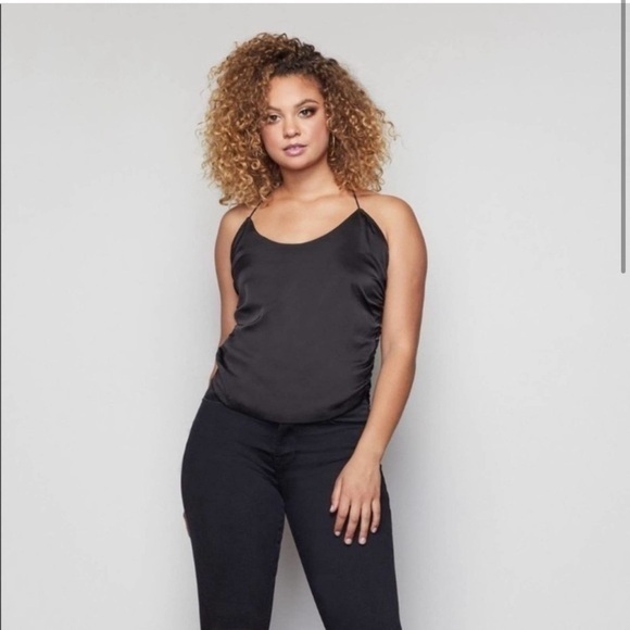 Good American Ruched Satin Cami 3 Large‎ - Picture 1 of 8